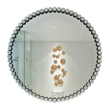 Спальня Ванная Комната Декоративное Зеркало на стене Эстетичное Круглое Большое Декоративное Зеркало для макияжа Spiegel Wand Nordic Home Decor
